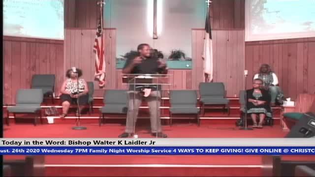 200826 Wed, The Mountain Of God - Holy Communion, Luke 22:14, Bishop Walter K. Laidler Jr