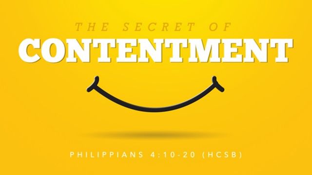 The Secret Of Contentment 