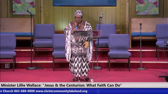 20240519 Sun HOP, Jesus & The Centurion: What Faith Can Do, Minister Lillie Wallace