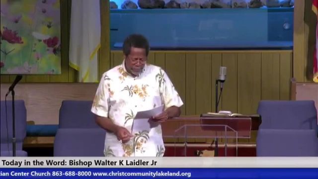 20240707 Sun 10am Sermon: God's Name, ''LORD'' means, God binds Himself like  a Contractor bound to terms  the terms of signed Covenant! Bishop Walter Laidler Jr, Christ Community Lakelan...