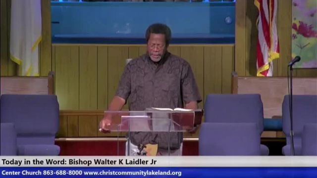 20240728 Sun 10am, The Indwelling Presence of GOD: Seek the LORD,  Know the LORD, and Serve the LORD, Bishop Walter K. Laidler Jr